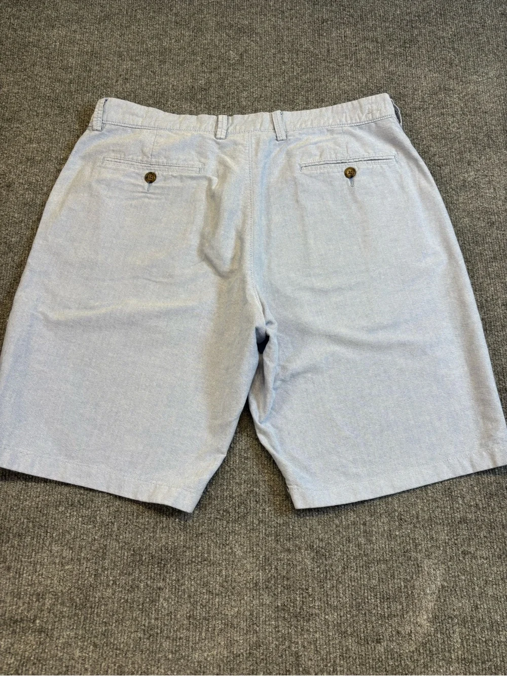 J.Crew Men's Oxford Chino Shorts Light Blue Size 35 Cotton 10